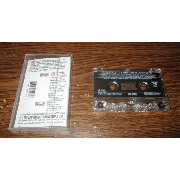 Party Time Volume 1 on cassette (SPG Music, 1995) Rare! - Picture 2 of 2